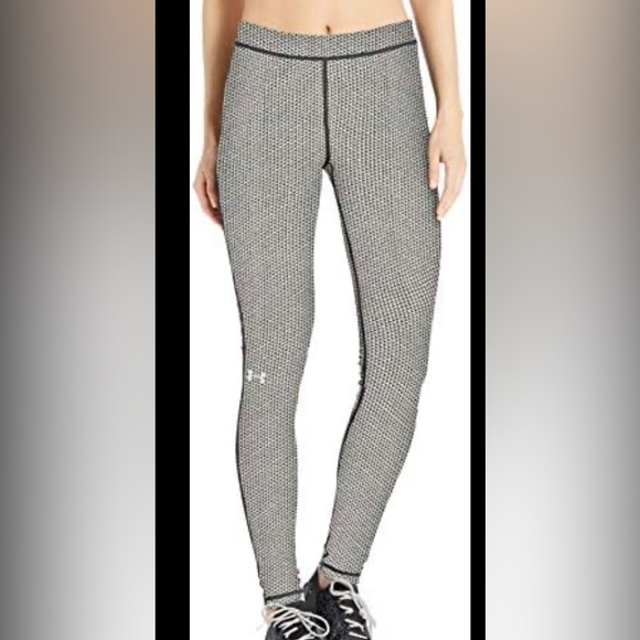 Under Armour Black/Gray Favorite‎ Sport Leggings size L - Picture 1 of 7